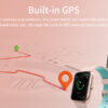 Ceas SmartWatch si Bratara Fitness 2 in 1 SmartVIBE™ GPS, Notificari Apeluri/Retele Sociale, GPS Integrat, Full Touchscreen, Monitorizare Ritm Cardiac 24/7, Monitorizare Vreme, Music Control, Moduri Multi-Sport, Soft Pink