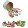 Joc de Pescuit, Fun Fishing Puzzle, Indiggo®, Lumea Marina, Include 2 Undite, 20 Pestisori, Puzzle, Cutie Depozitare, 3 ani+, Multicolor