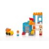 Set de Constructie Mega Bloks, Indiggo®, Santier de Constructii, Include 31 de Piese, Figurina Constructor, Basculanta, 1an+, Multicolor