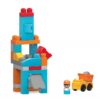 Set de Constructie Mega Bloks, Indiggo®, Santier de Constructii, Include 31 de Piese, Figurina Constructor, Basculanta, 1an+, Multicolor