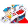 Bucatarie multifunctionala DUBLA XXL pentru copii cu lumini si sunete, Chiuveta cu circuit de apa, FRIGIDER, CUPTOR + Multiple accesorii, Real Chef®