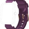 Curea Silicon SmartVibe™ din silicon pentru ceas SmartVibe 2.0L, ID205L, 18MM,  Dark Purple