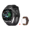 Ceas Smartwatch DT™ WATCH3 MAX Apelare Bluetooth HD, 1.36" Amoled 60Hz Refresh Rate, AI Asistent Vocal, GPS, NFC Acces Control, Incarcare Wireless, ECG/HR/Somn/SpO2, 24/7 Fitness Tracker, Curea Piele si Silicon, Brown/Black
