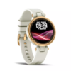Ceas Smartwatch pentru Femei XQ™ WATCH 1.09” HD Infinity Touch High Definition, UltraSlim Luxury Edition, Asistent Feminin, 24/7 Fitness Tracker, Monitor Ritm Cardiac, Somn, Calorii, Multi Dial, Soft Silicon, Gold Beige