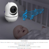 Baby Monitor Wireless HelloKid™ SE 3.5” Ultra HD NightVision, Pan/Tilt 355°, Zoom 2X, Mod VOX, Video/Audio, Comunicare Bidirectionala, Senzor Temperatura, Notificari, Cantece, Raza 300M, Alb