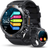 Ceas Military Smartwatch G56™ WATCH Apel Bluetooth 1.39” Ultra Smooth Touch Dynamic Visual, AI Asistent Vocal, Anti-Impact Body, 100+ Moduri Sport, Monitor ECG/HR/SpO2, Music Play, Control Camera, Notificari, Autonomie Mare, Black Montana