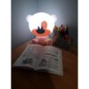 Lampa de Veghe Pentru Copii, In Forma de Ursulet, Iluminare LED, 3 Moduri de Iluminare, Cablu USB, Nu se Incalzeste, Indiggo, Inaltime 25cm, Roz