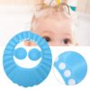 Casca de protectie pentru bebelusi, pentru baie, reglabila cu protectie pentru urechi, din spuma EVA, Blue