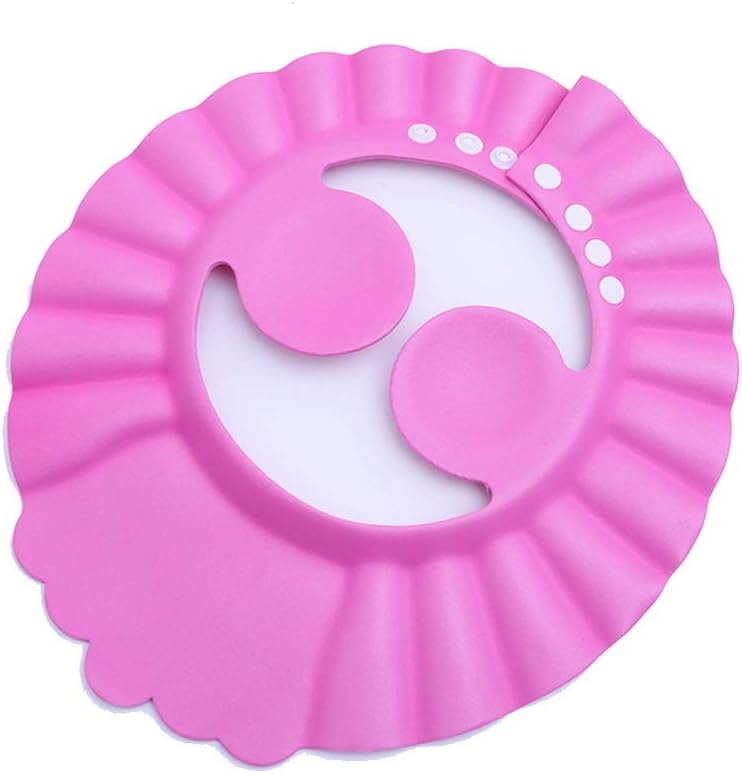 Casca de protectie pentru bebelusi, pentru baie, reglabila cu protectie pentru urechi, din spuma EVA, Pink